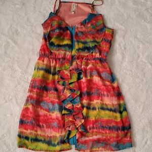 Pink Owl Multicolor Sleeveless Dress